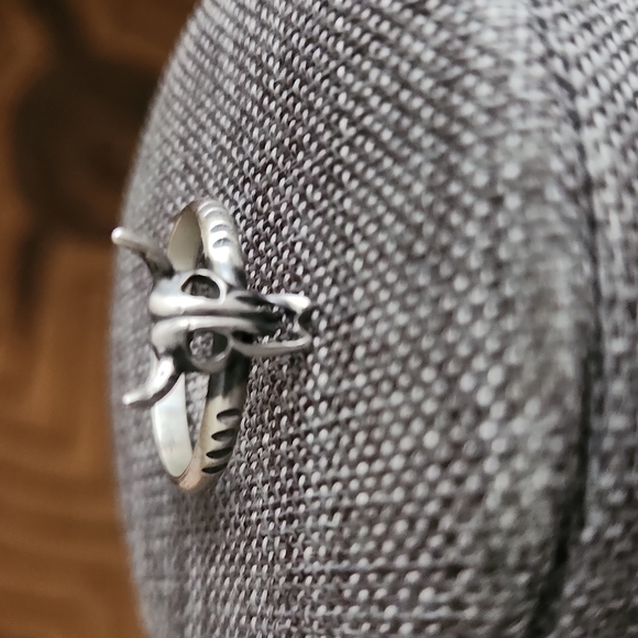 Super Cool Native American Navajo Sterling Longhorn Steer Ring 🐄 - Picture 8 of 8